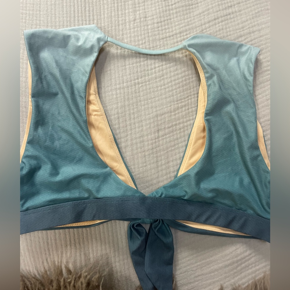 Niyama Sol tie front crop tank yoga top - Picture 3 of 5